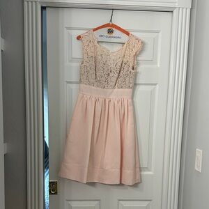 Eliza J Lace Bodice Dress in Soft Pink